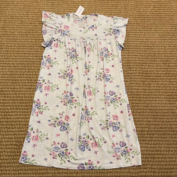 You Say Ruffle Sleeve Sleep Shirt Medium NWT - Picture 4 of 9